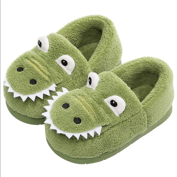 Other - Dinosaur slippers •size 4.5 toddler